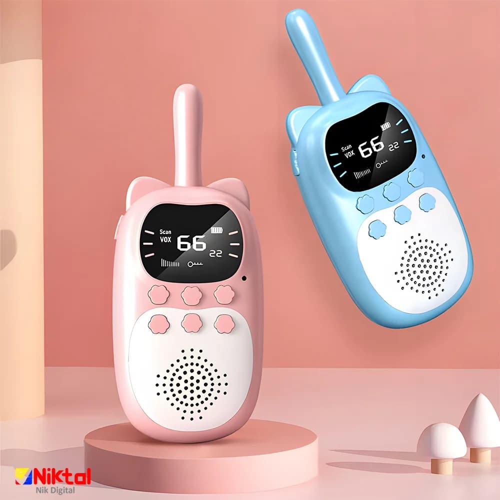 بیسیم کودک مجموعه دو عددی | مدل DJ200 | با برد 3 کیلومتری — تصویر ۴