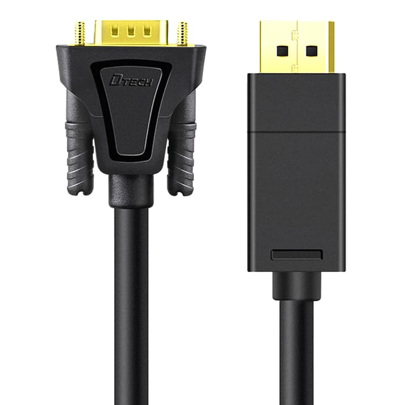 کابل تبدیل DisplayPort به VGA دیتک مدل DT-CU0307 طول 1.8 متر — تصویر ۲