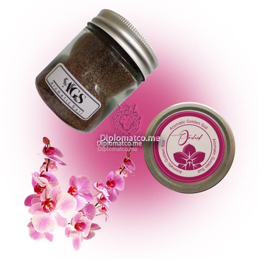 خاک معطر طلایی ارکیده (آگس – 80 گرم)