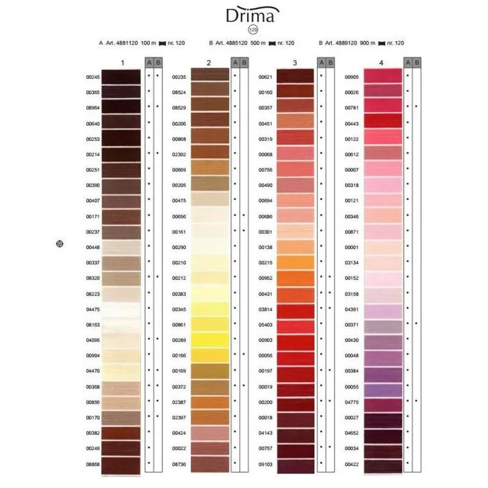 نخ قرقره خیاطی مدل دریما Drima با طول 100 متر — تصویر ۵