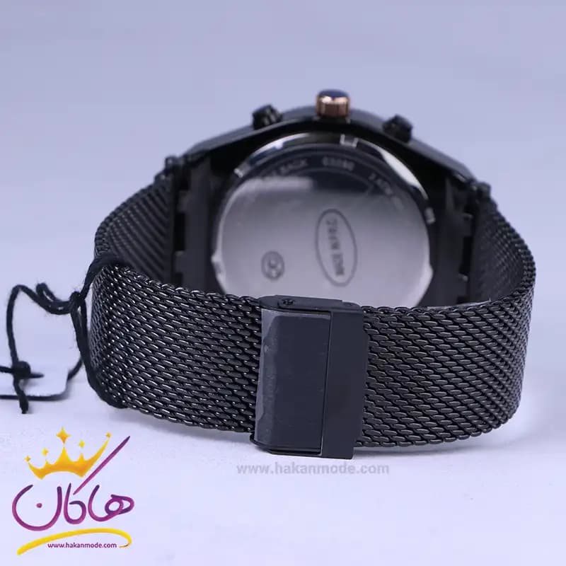 ساعت عقربه ای فروچی مردانه فلزی بند حصیری مشکی FC03290/05 — تصویر ۴