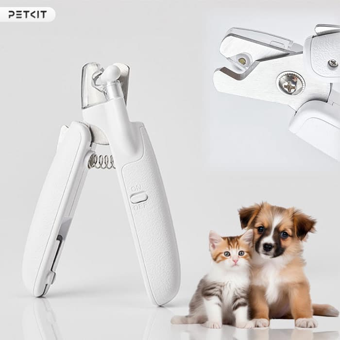 ناخن گیر سگ و گربه مدل پت کیت petkit چراغ دار + محفظه — تصویر ۲
