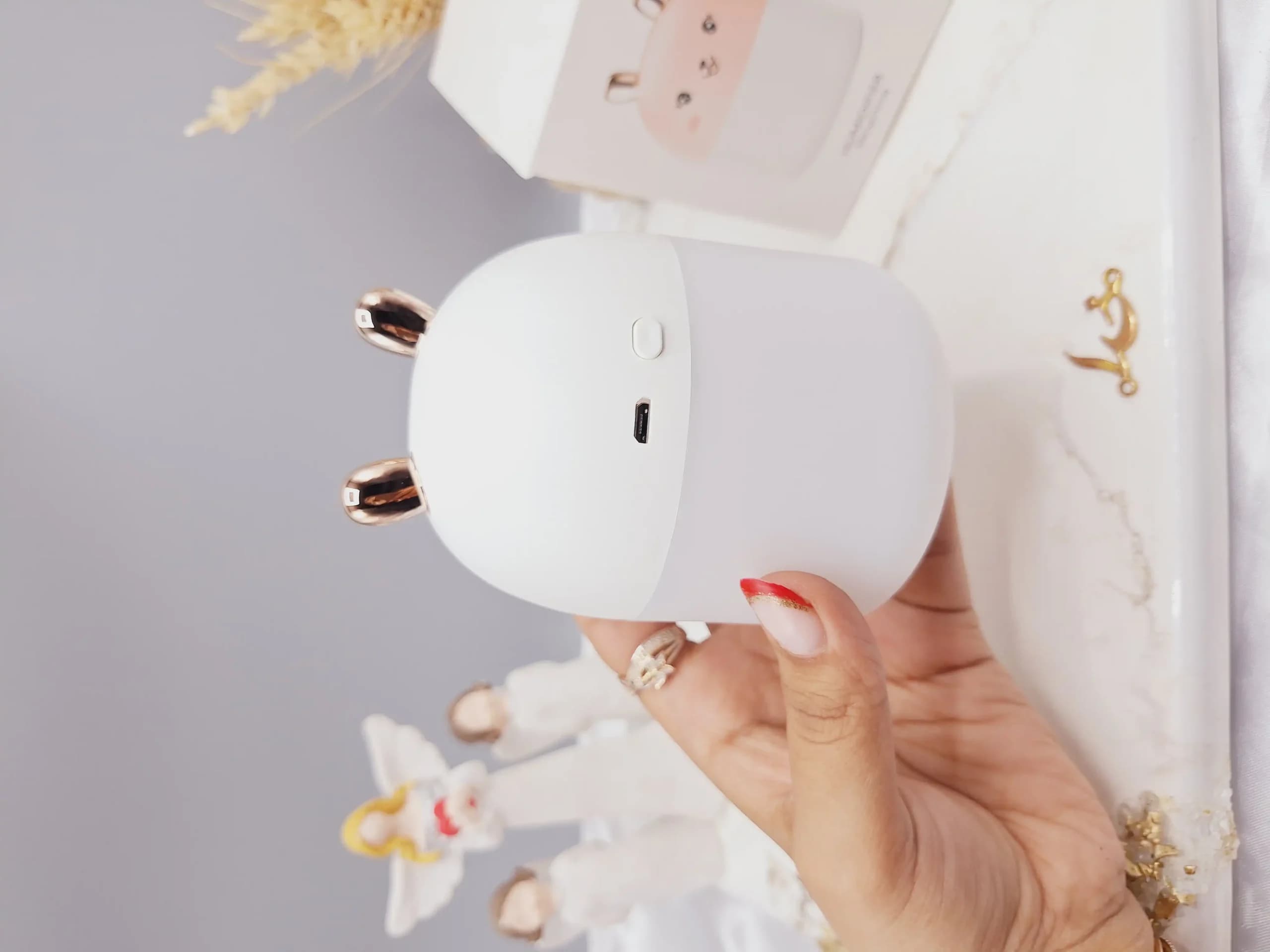 دستگاه بخور خرگوش کیوت سفید مدل HUMIDIFIER — تصویر ۴