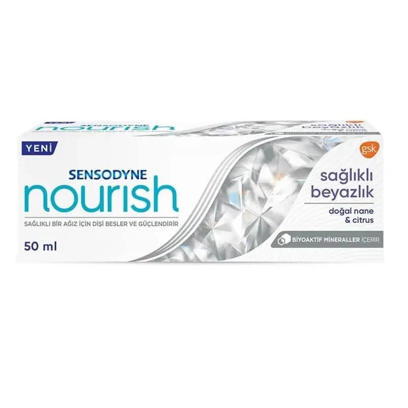 خمیر دندان سنسوداین Sensodyne ضد حساسیت وسفید کننده ملایم روزانه مدل Nourish حجم 50 میل — تصویر ۷