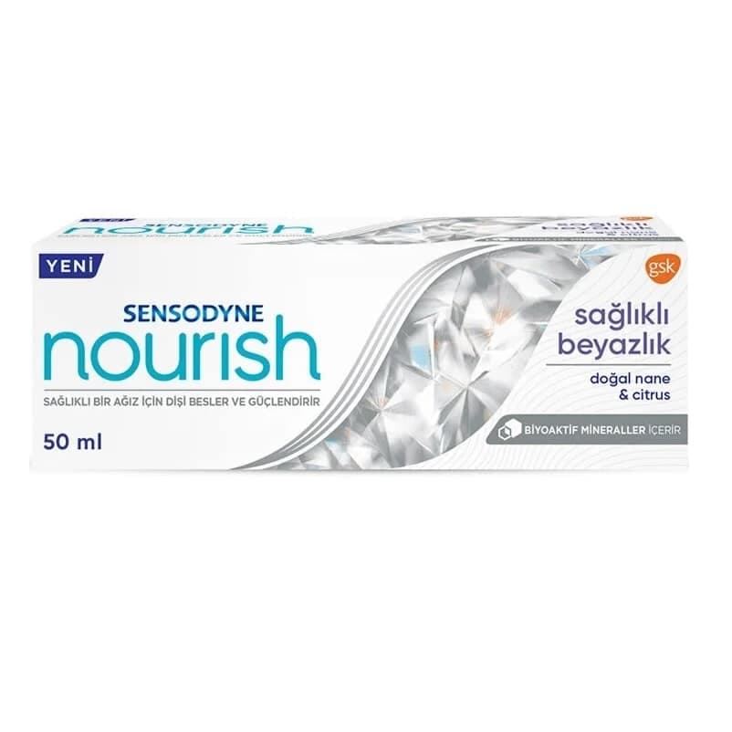 خمیر دندان سنسوداین Sensodyne ضد حساسیت وسفید کننده ملایم روزانه مدل Nourish حجم 50 میل — تصویر ۳