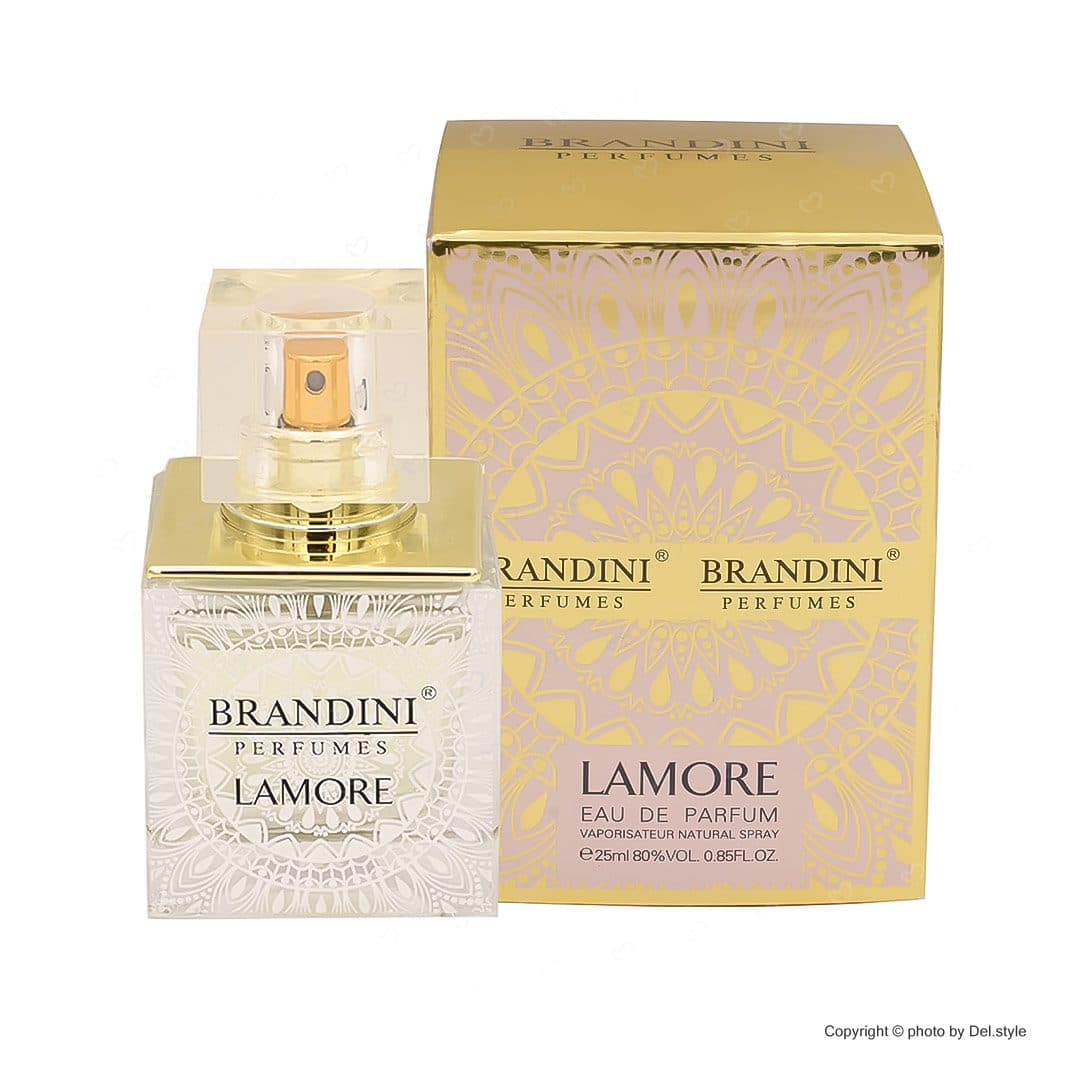 عطر جیبی زنانه برندینی مدل LAMORE حجم 25 میلی لیتر — تصویر ۳