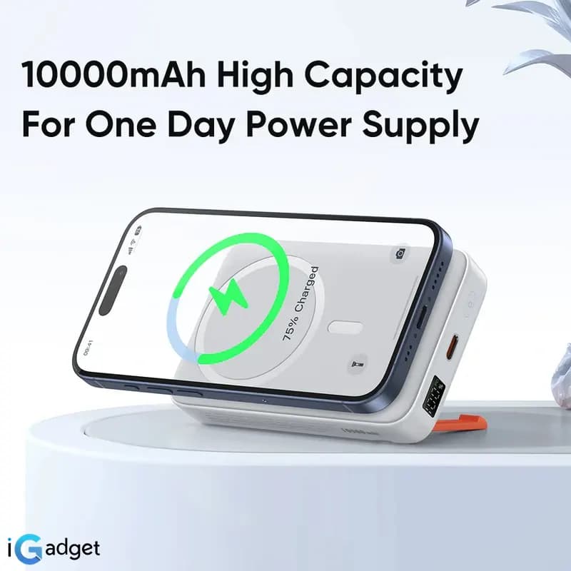 پاوربانک وایرلس مک دودو مدل MC-510 ظرفیت 10000 میلی آمپر ساعت — تصویر ۹