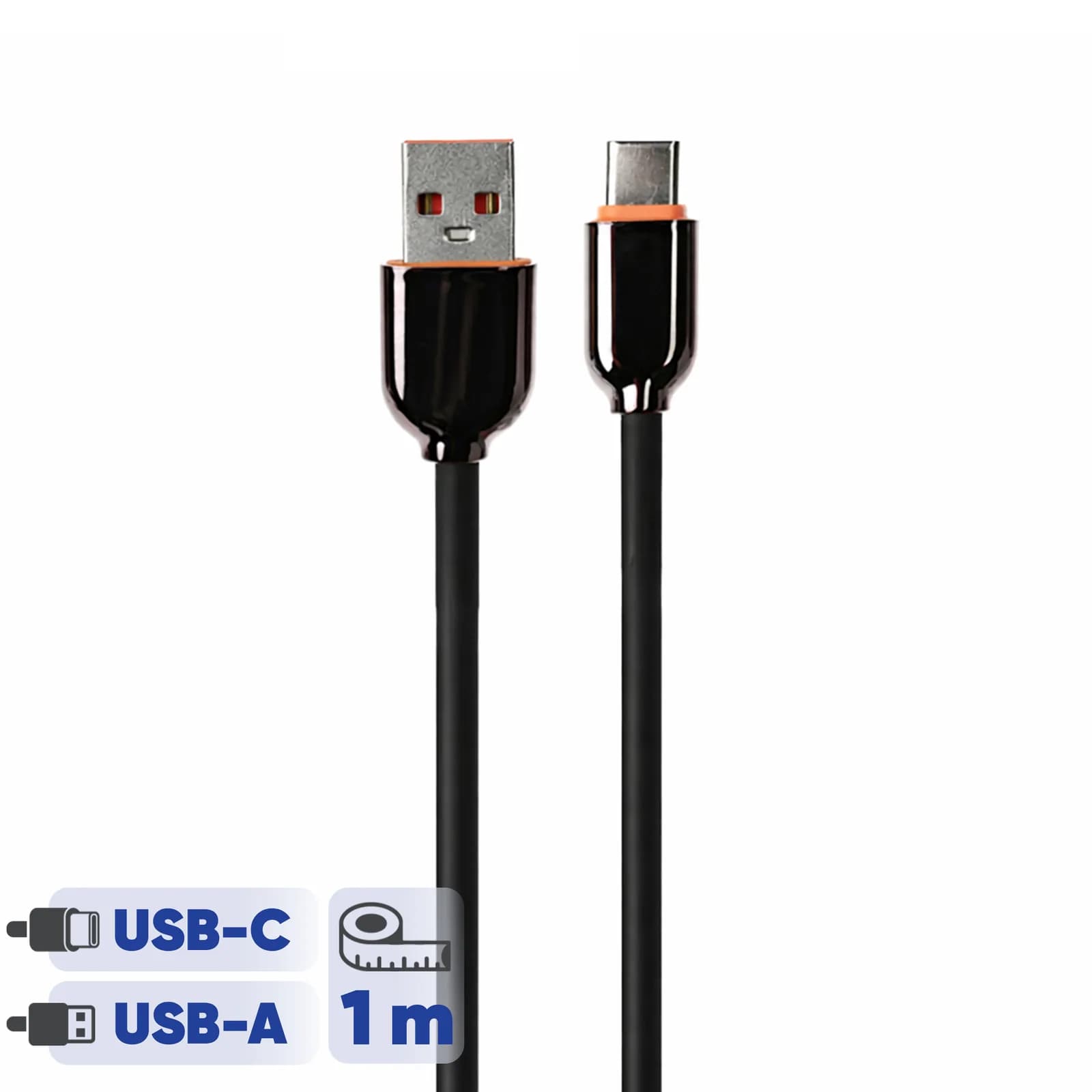 کابل تبدیل USB به USB-C اچ تی ام مدل Fast charge طول یک متر — تصویر ۳