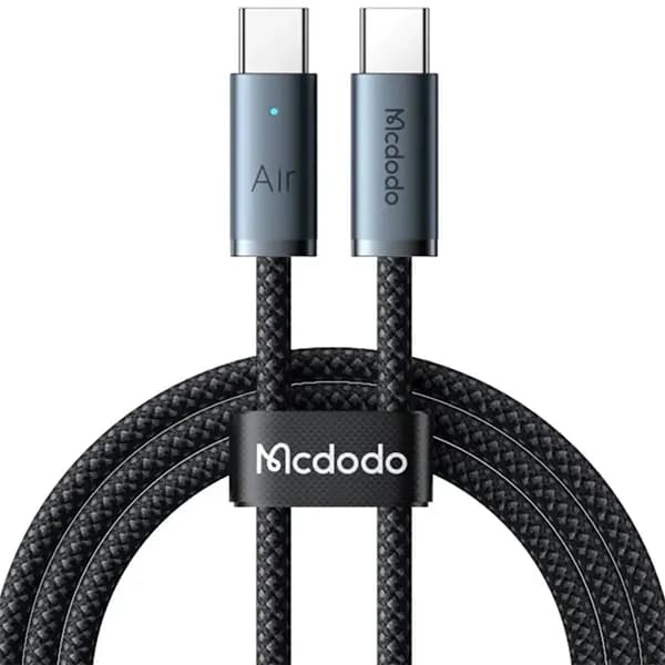 کابل شارژ دوسر تایپ سی 240 وات 1.2 متر مک دودو Mcdodo Cab Luma CA-7080 — تصویر ۱۱