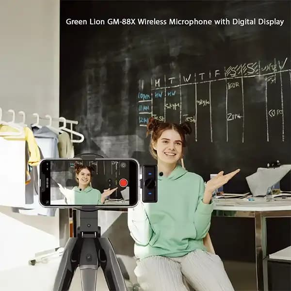 میکروفن یقه ای گرین لاین مدل GM-88x با درگاه اتصال تایپ سی — تصویر ۴