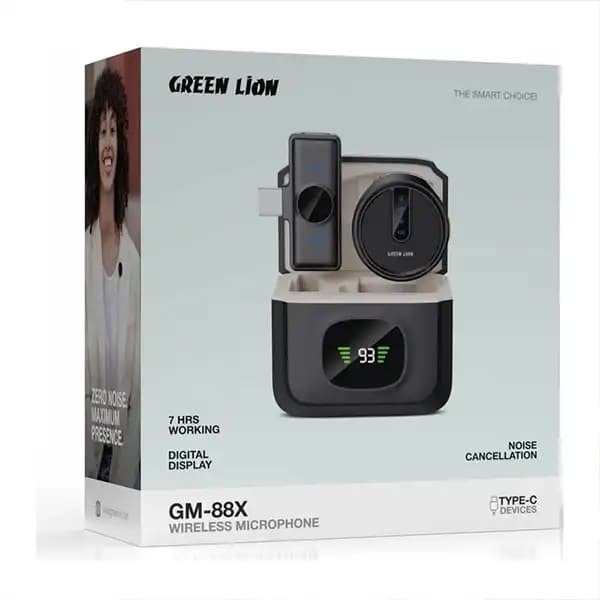 میکروفن یقه ای گرین لاین مدل GM-88x با درگاه اتصال تایپ سی — تصویر ۳