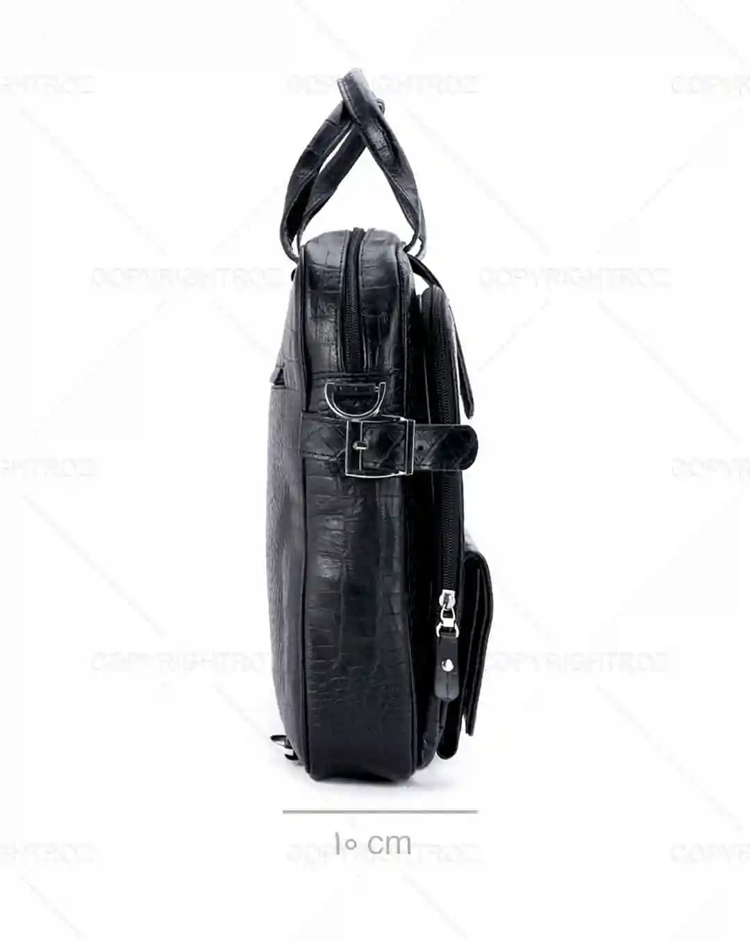 کیف دوشی و کوله پشتی چرم طبیعی طرح سودا مدل 1477 — تصویر ۵