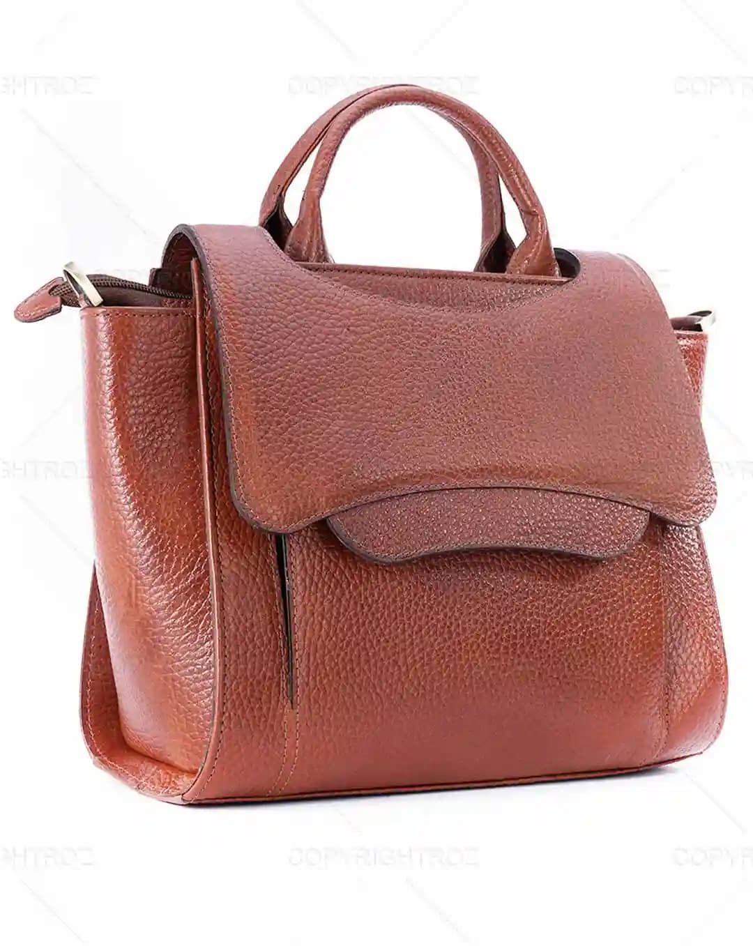 کیف دوشی زنانه چرم طبیعی طرح دیان مدل 1476 — تصویر ۷