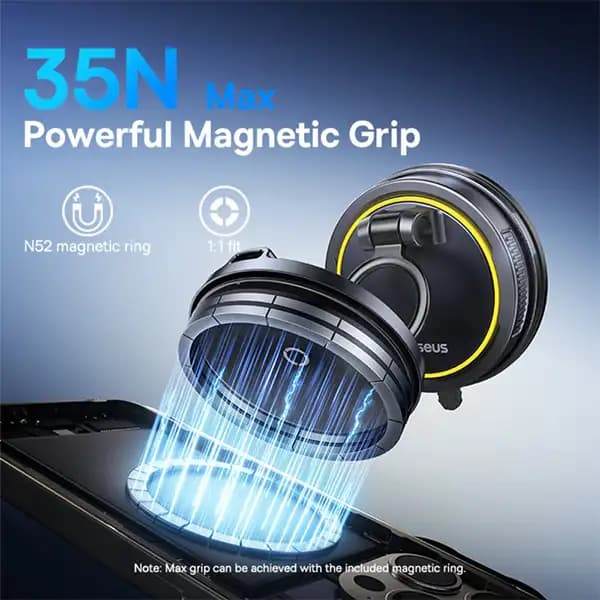 هولدر شارژر وایرلس مگنتی بیسوس مدل VC2 Flex Magnetic C0013F00 — تصویر ۱۱