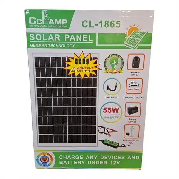 پنل خورشیدی 55 وات سی سی لمپ مدل CL-1865 — تصویر ۹