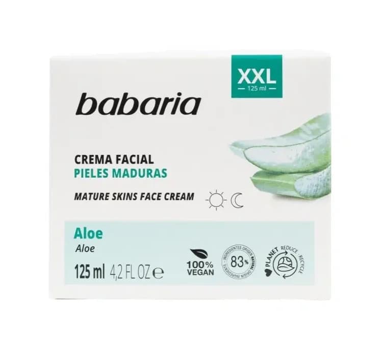 کرم صورت آلوئه ورا باباریا مخصوص پوست بالغ حجم 125 میل — تصویر ۱۲