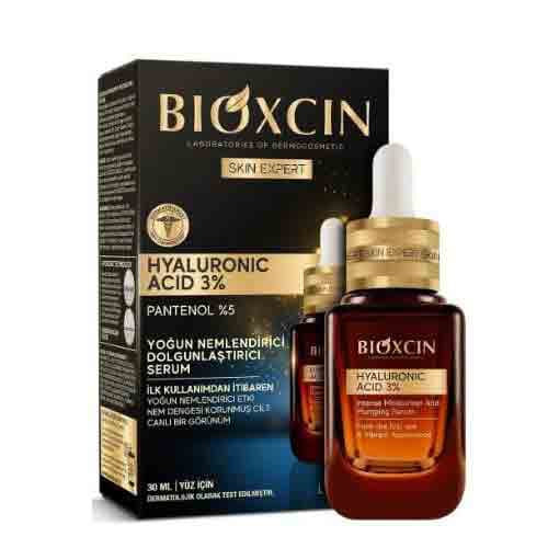سرم آبرسان بیوکسین هیالورنیک اسید 3% خحجم 30 میل Bioxcin HYALURONIC ASID