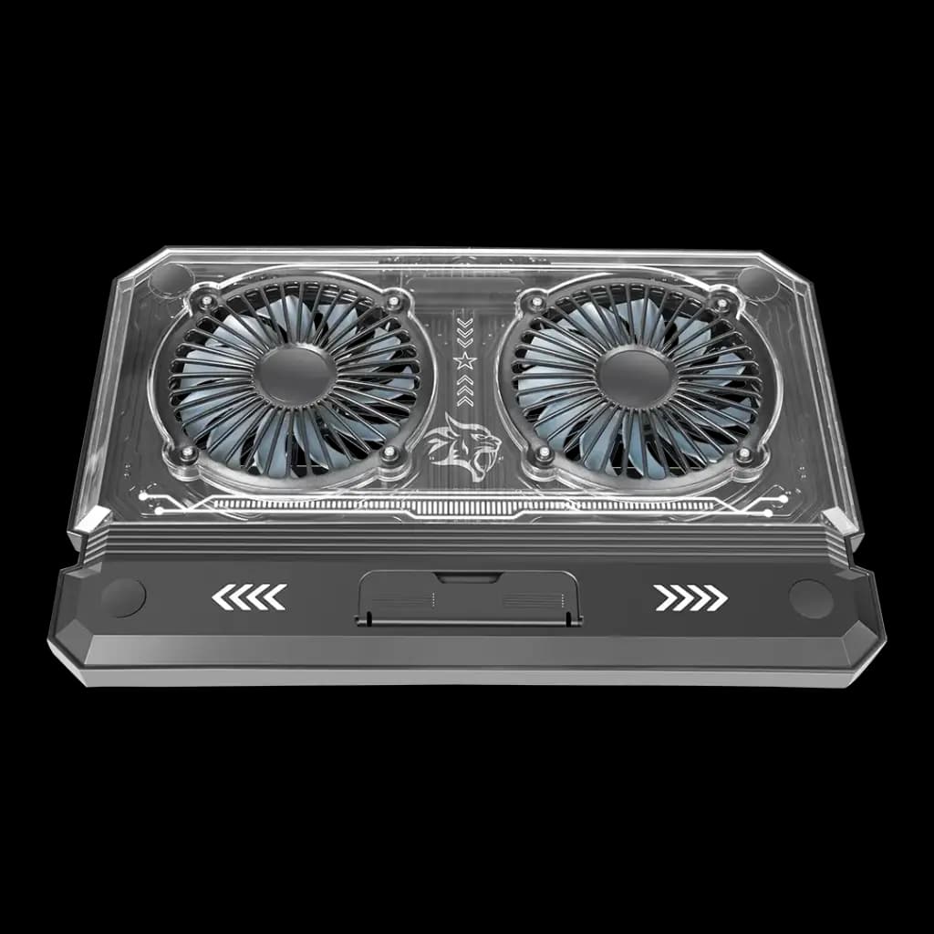 پایه خنک کننده استند لپ تاپ پرودو Porodo Gaming Crystal Shell Laptop Cooling Pad PDX121 — تصویر ۱۲