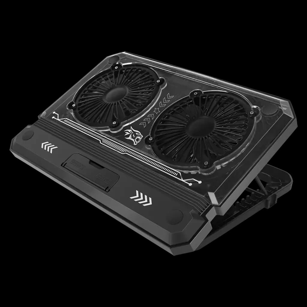 پایه خنک کننده استند لپ تاپ پرودو Porodo Gaming Crystal Shell Laptop Cooling Pad PDX121 — تصویر ۱۰