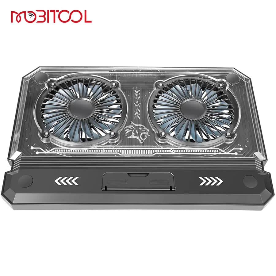 پایه خنک کننده استند لپ تاپ پرودو Porodo Gaming Crystal Shell Laptop Cooling Pad PDX121 — تصویر ۷