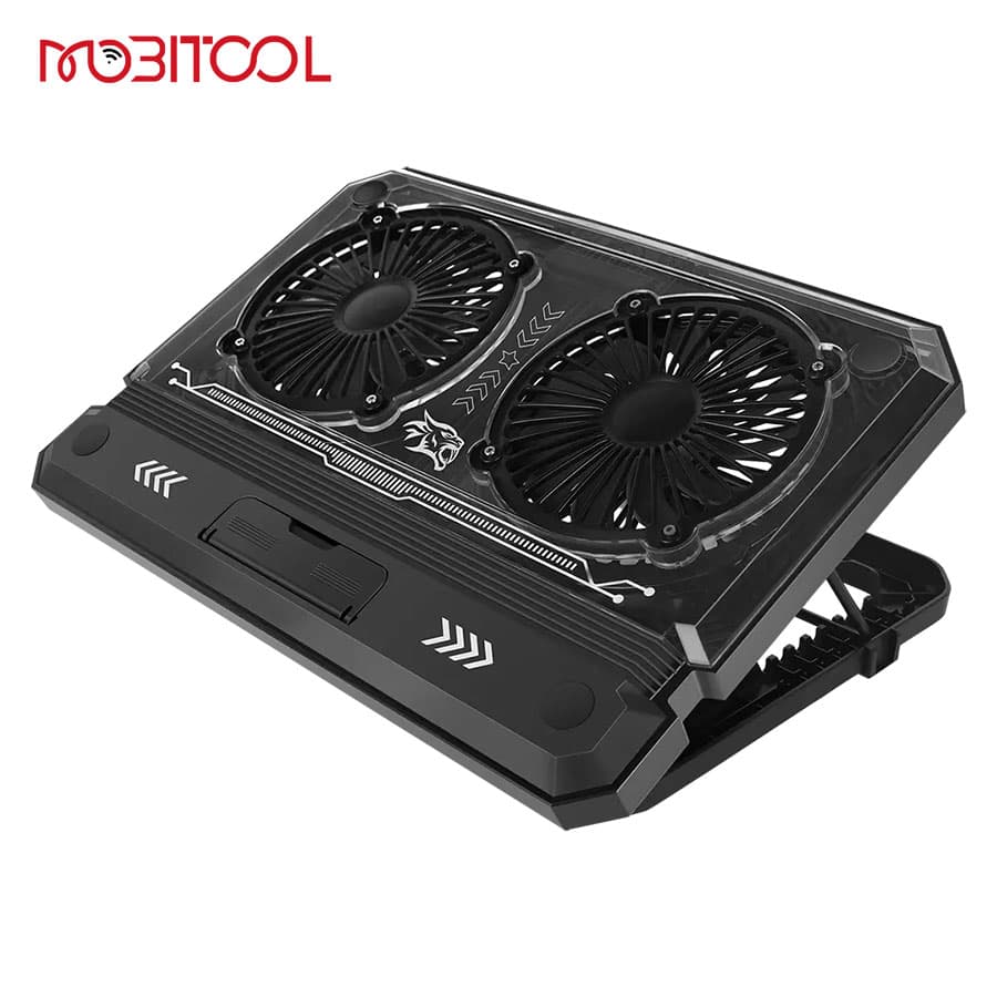 پایه خنک کننده استند لپ تاپ پرودو Porodo Gaming Crystal Shell Laptop Cooling Pad PDX121 — تصویر ۸