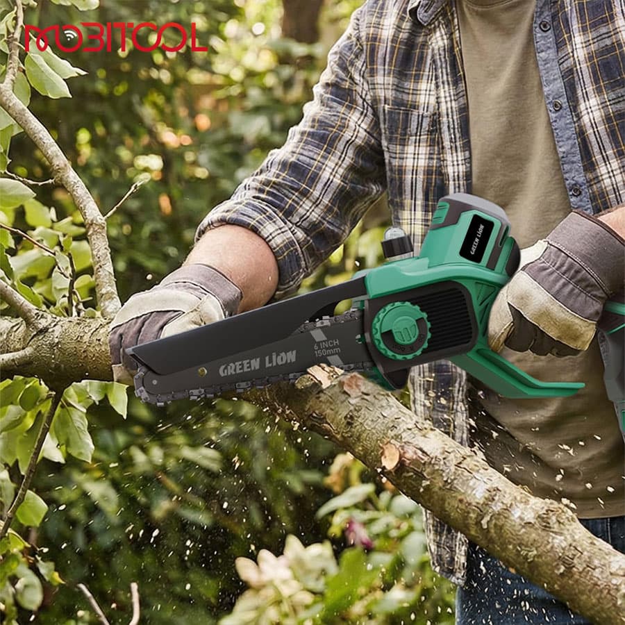 اره زنجیری شارژی گرین لاین Green Lion GES-6 Cordless Electric Chainsaw — تصویر ۶