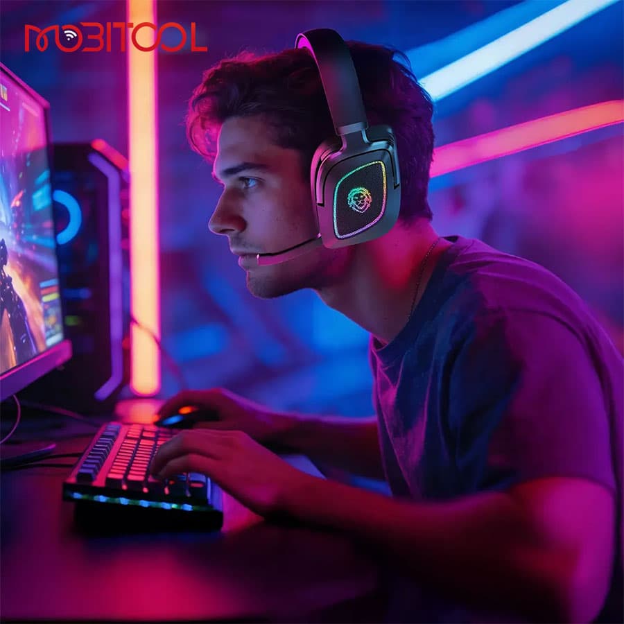هدفون بلوتوث گیمینگ گرین لاین Green Lion Battle Wireless Gaming Headphones — تصویر ۴