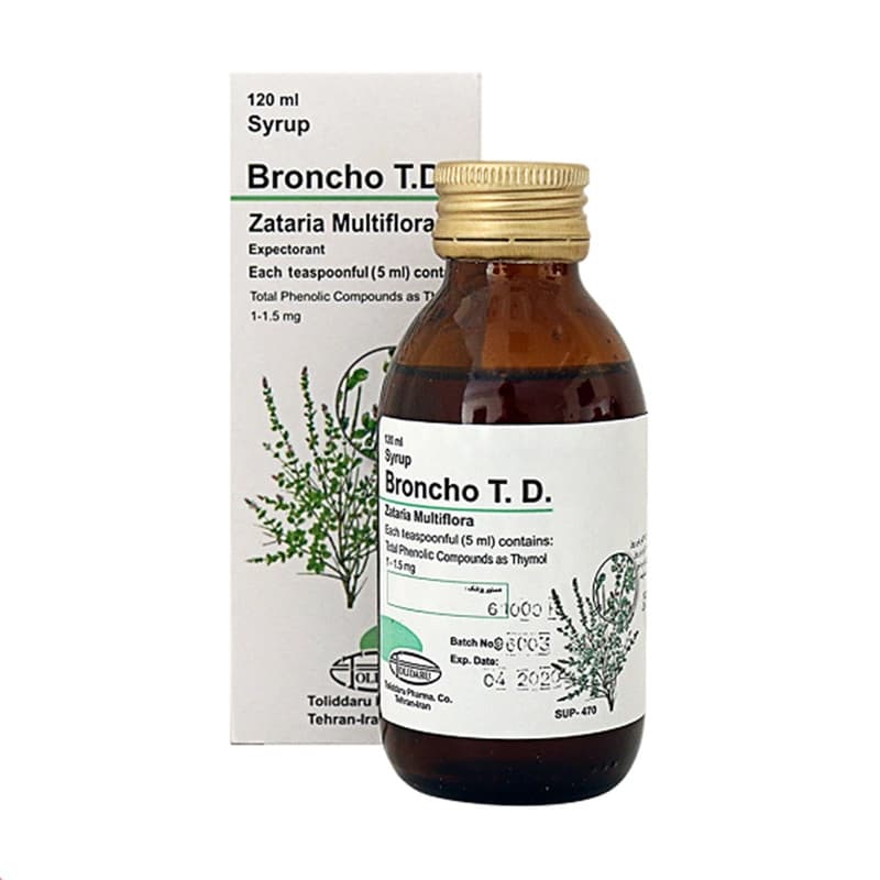 شربت برونکوتیدی تولیدارو ۱۲۰ میلیلیتر | Tolidaru Bronchotidi Syrup 120ml — تصویر ۲