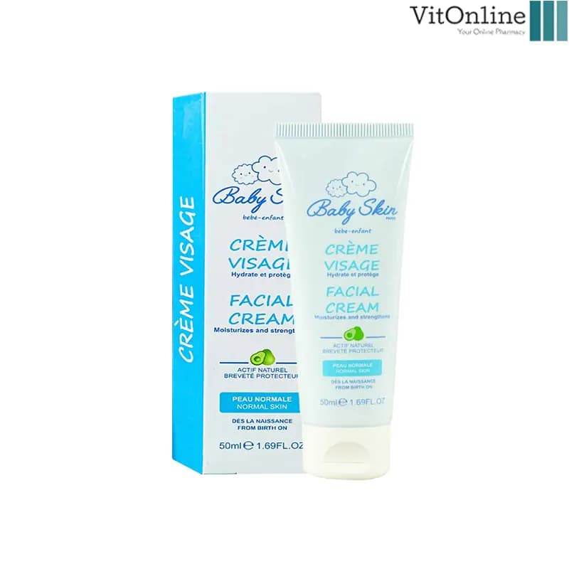 کرم مرطوب کننده صورت کودک بیبی اسکین Baby Skin