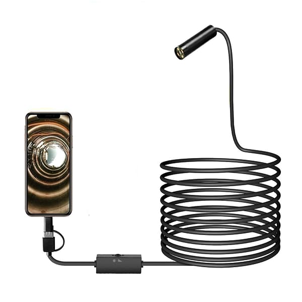 دوربین شلنگی آندوسکوپی اتوفوکوس 20متری + قیمت | آیبینو — تصویر ۲