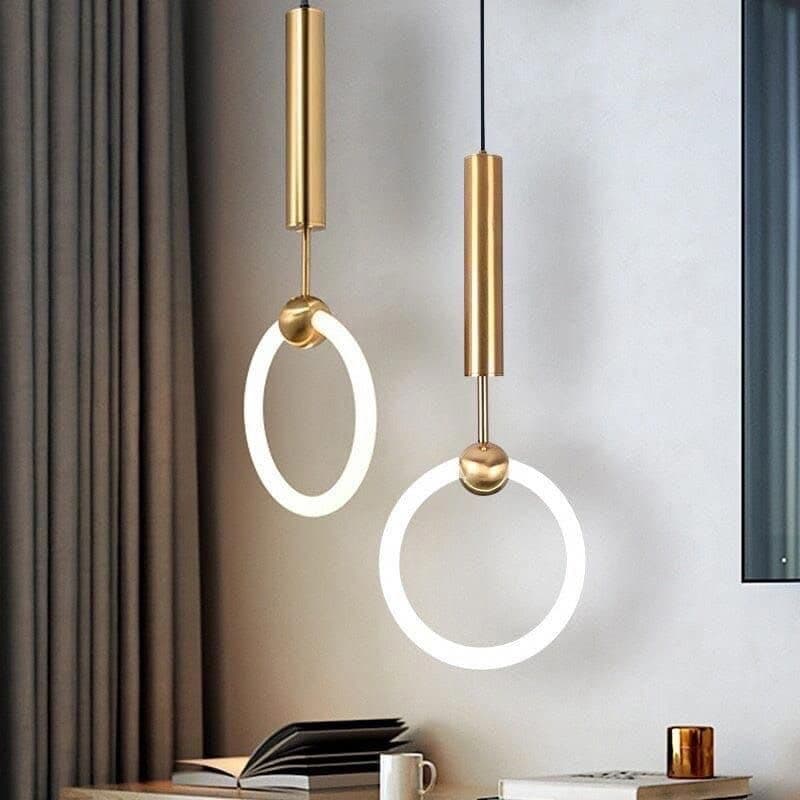 لوستر آویز مدرن مدل Ring light کد P80 — تصویر ۶