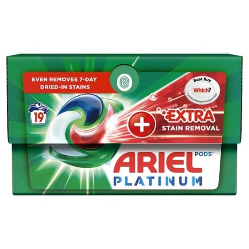 قرص ماشین لباسشویی لکهبر آریل مدل Extra بسته 19 عددی — تصویر ۳