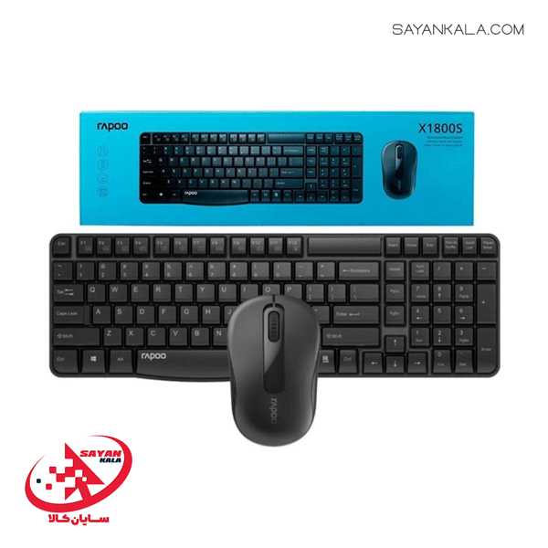 کیبورد و ماوس رپو مدل KEYBOARD AND MOUSE RAPOO X1800S WIRELESS — تصویر ۵