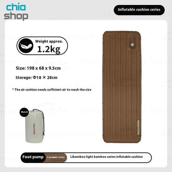 تشک بادی یک نفره بامبو نیچرهایک مدل CNK2450WS035 — تصویر ۳