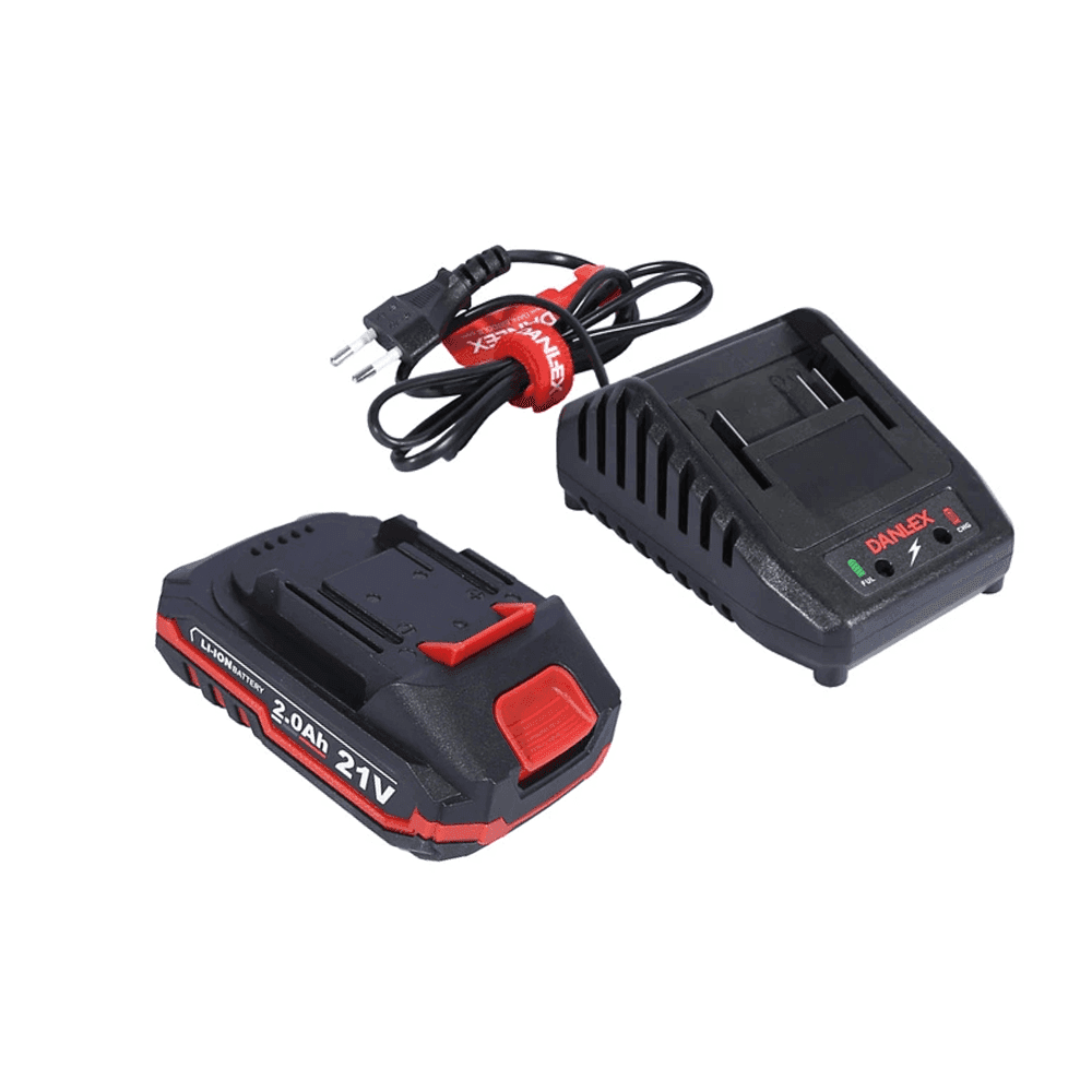 دریل پیچ گوشتی چکشی شارژی براشلس دنلکس 21 ولت مدل DX-6321 — تصویر ۸