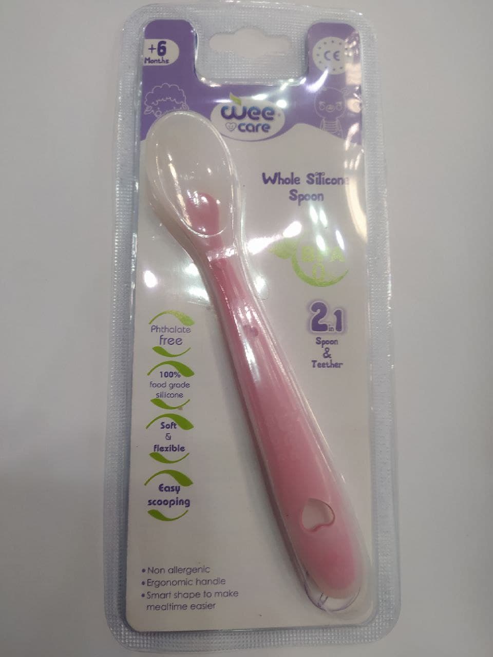 قاشق تمام سیلیکونی وی کر WeeCare کد U203 — تصویر ۵