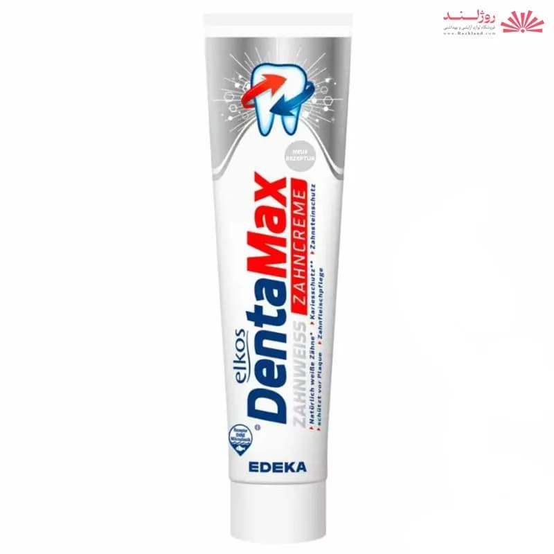 خمیر دندان سفید کننده دنتا مکس Denta max مدل Zahnweiss اصل آلمانی حجم 125 میل — تصویر ۳