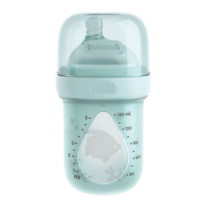 شیشه شیر سیل باتل 150 میل بی بی سیل Babisil سبز آبی Elegant Silbottle 150 ml کد 5518 — تصویر ۳