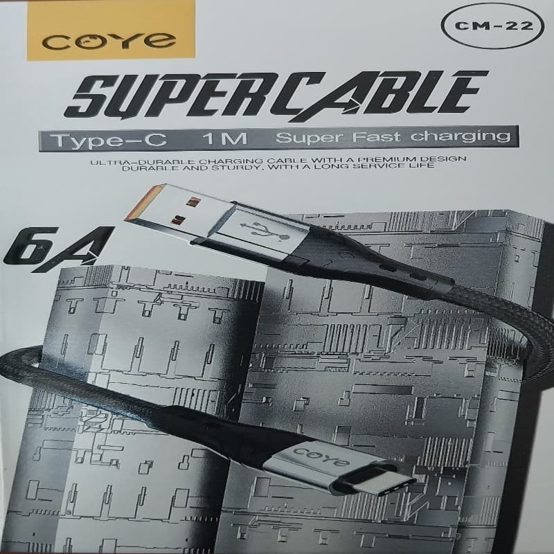 کابل شارژ برند Coye مدل CM-22 فست شارژ