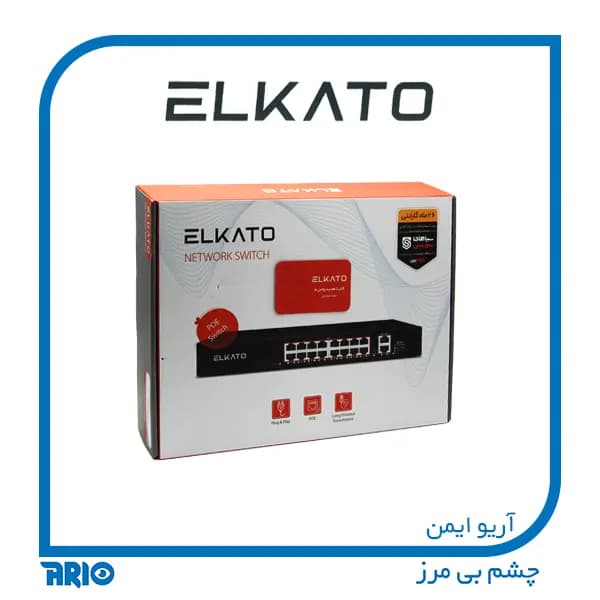 سوییچ شبکه 16 پورت EL-1SB1621GP-250W ELKATO — تصویر ۵