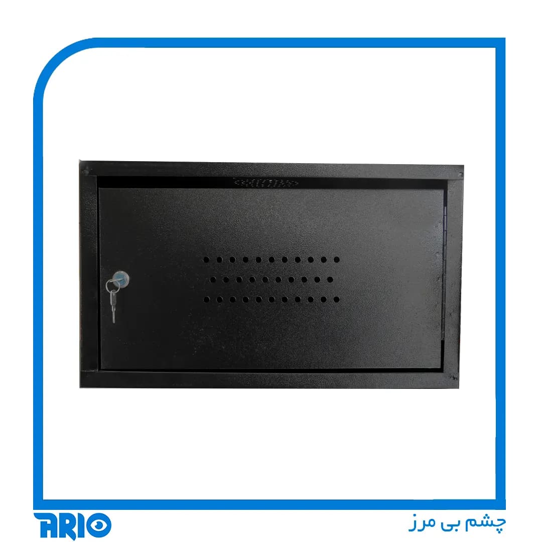 رک دیواری 6 یونیت مشکی