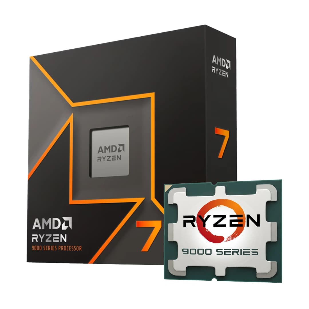 پردازنده ای ام دی Ryzen 7 9700X دارای باکس اورجینال — تصویر ۲
