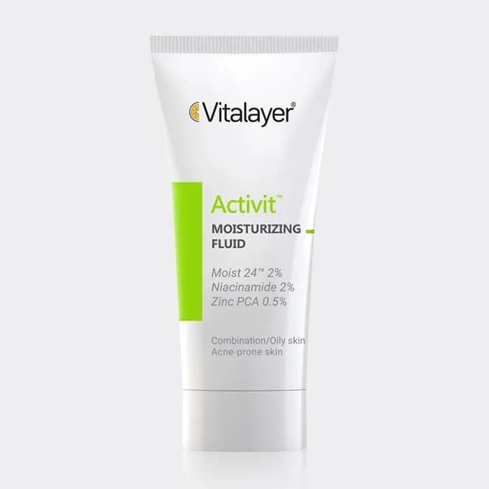 فلوئید مرطوب کننده پوست چرب اکتی ویت ویتالیر Vitalayer Activit Moisturizing Fluid 40ml — تصویر ۲