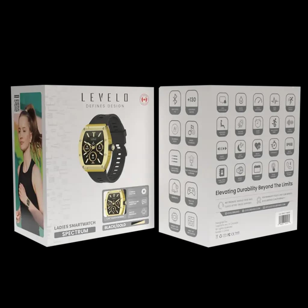 Levelo Spectrum Ladies Smart Watch | ساعت هوشمند زنانه لِولِو اسپکتروم با نمایشگر 1.76 اینچ و مکالمه داخلی — تصویر ۵