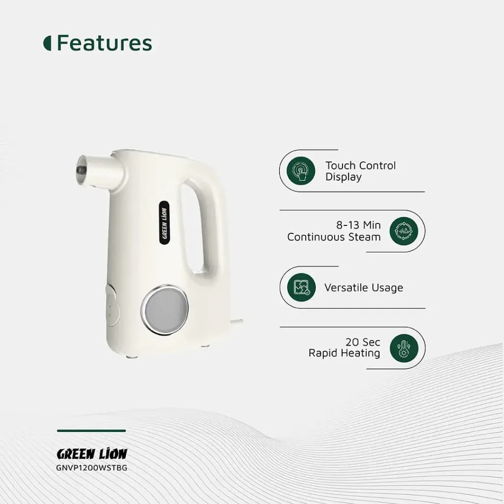 بخارشوی 1200W گرین لاین مدل Vapor Pro GNVP1200WSTBG — تصویر ۱۰