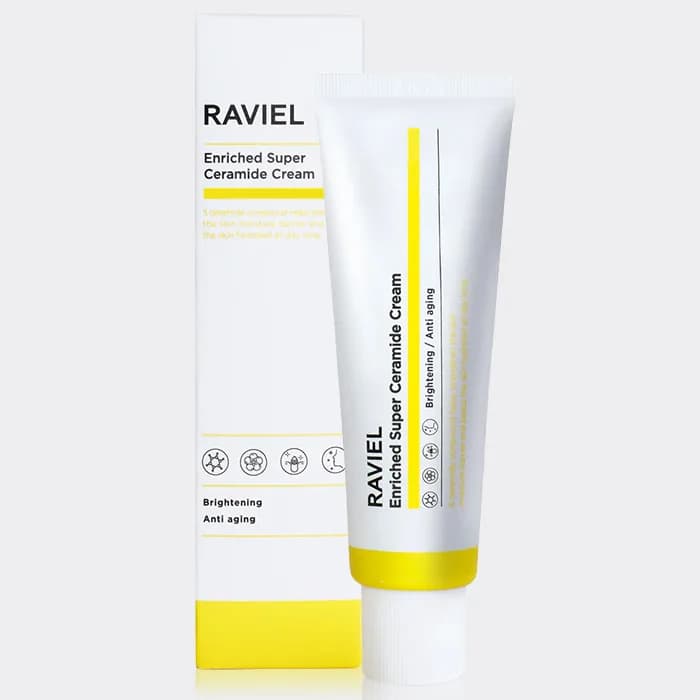 کرم آبرسان و ترمیم کننده سوپر سرامید راویل Raviel Enriched Super Ceramide CREAM 50ml — تصویر ۵
