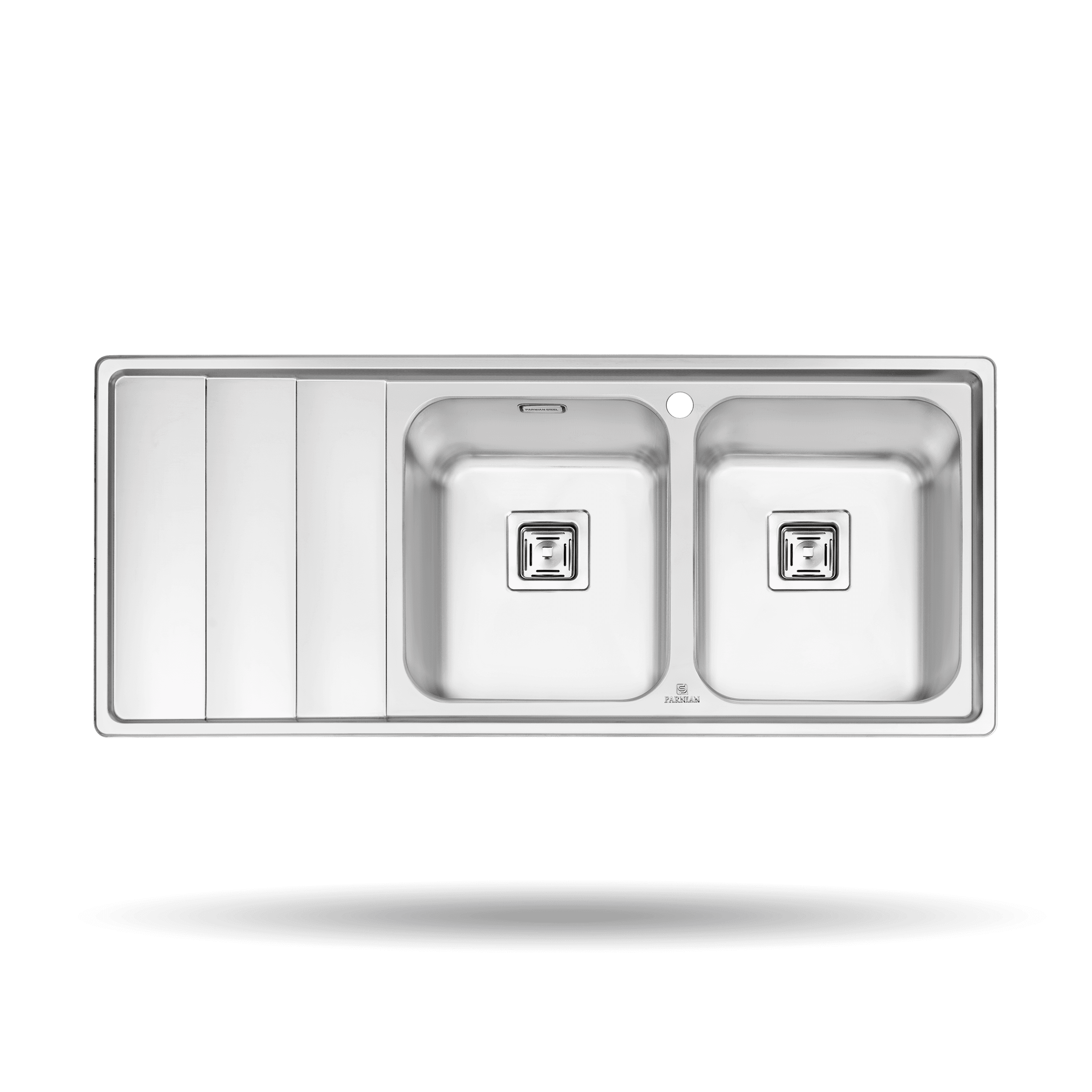 سینک ظرفشویی توکار پرنیان استیل کد PS 1221