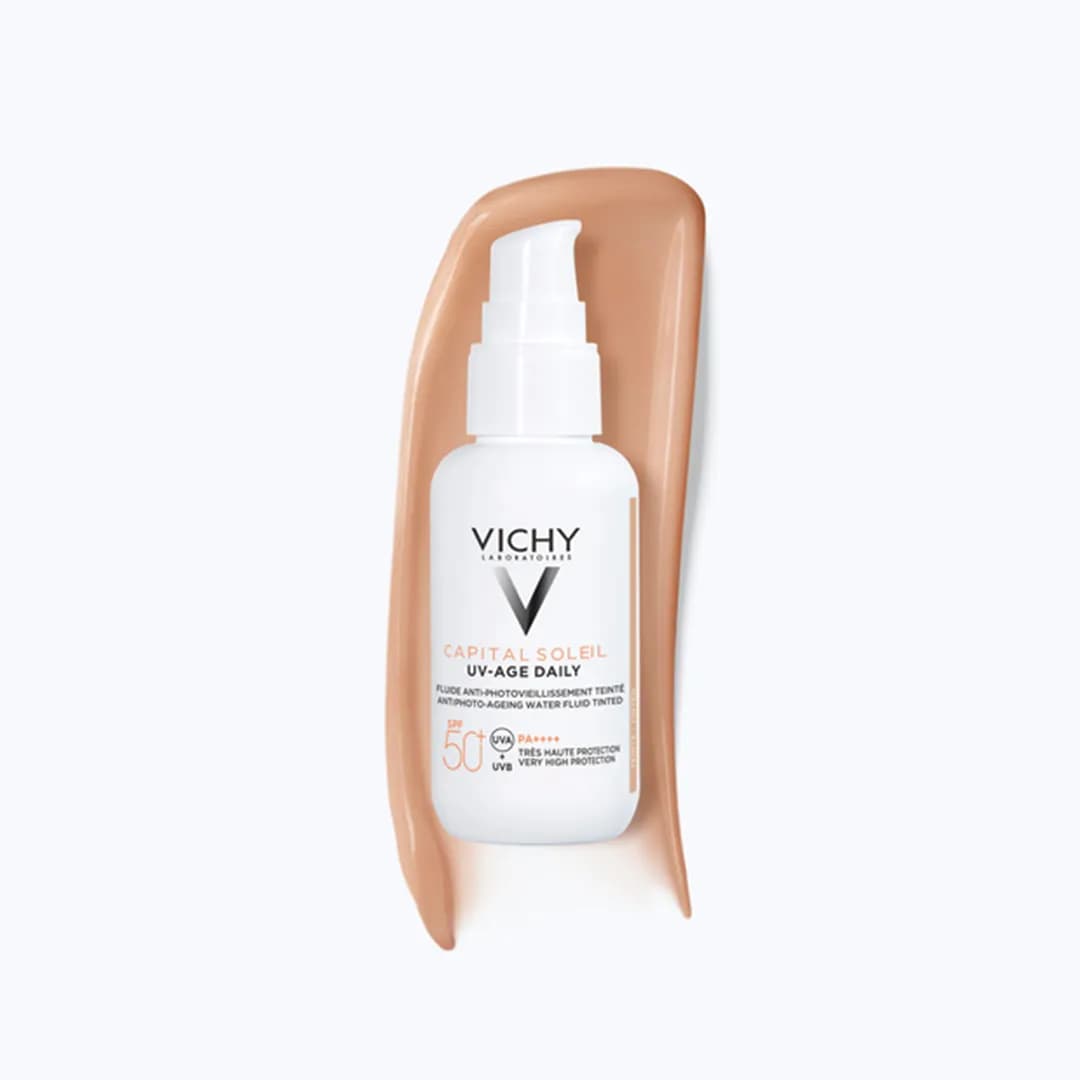 کرم ضد آفتاب بی رنگ ضد چروک ویشی CAPITAL SOLEIL SPF50 UV-AGE DAILY حجم 40 میلی لیتری — تصویر ۷