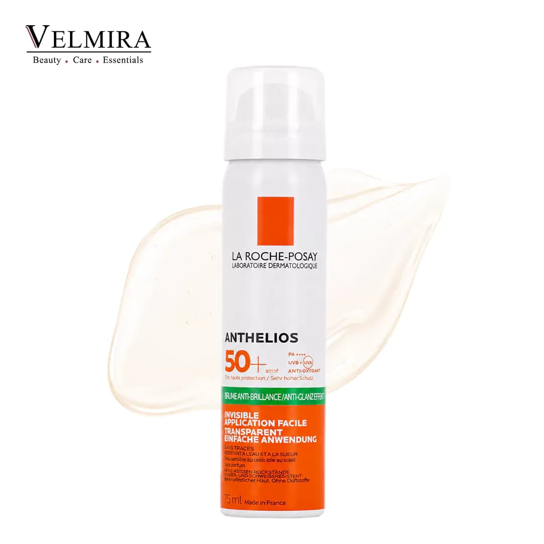 اسپری ضد آفتاب ضد براقی بی رنگ لاروش پوزای ANTHELIOS SPF50 BRUME ANTI-BRILLANCE حجم 75 میلی لیتری — تصویر ۱۱