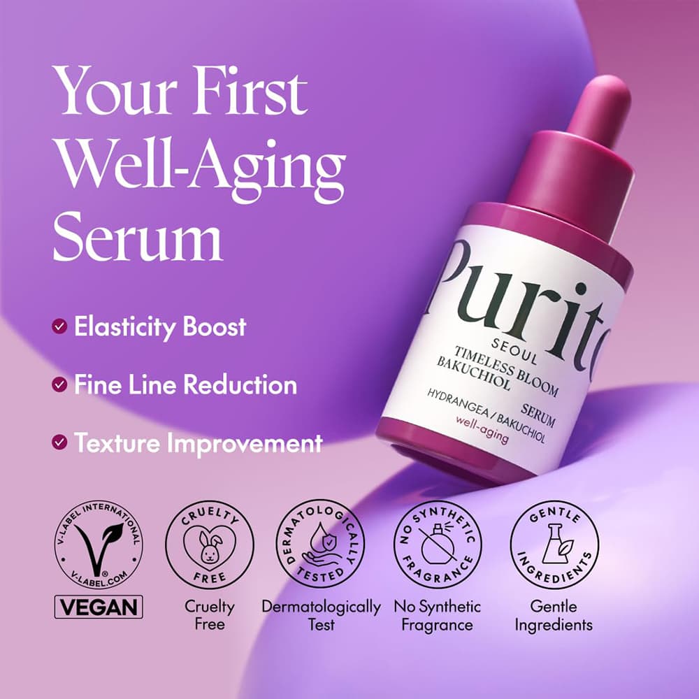 سرم ضد چروک و جوانساز باکوچیول بلوم پیوریتو Purito SEOUL Timeless Bloom Bakuchiol Serum — تصویر ۴